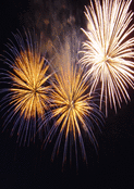 Nuit de c&eacute;l&eacute;bration avec feux d'artifices